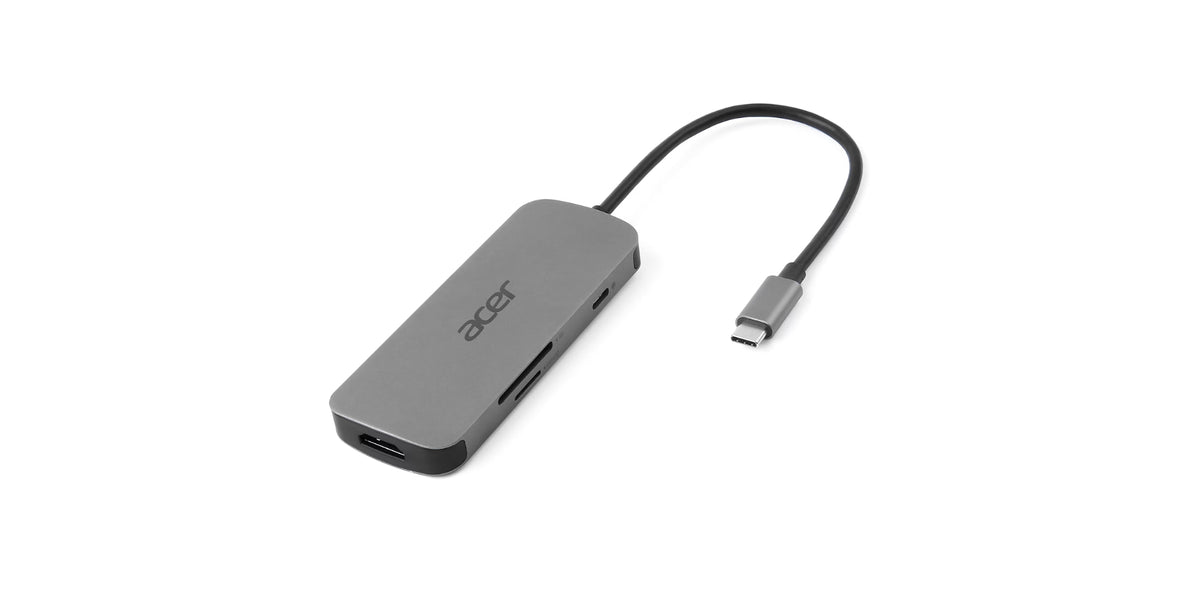 Acer 7in1 Type C Dongle Kabelgebunden USB 3.2 Gen 1 (3.1 Gen 1) Type-C Silber