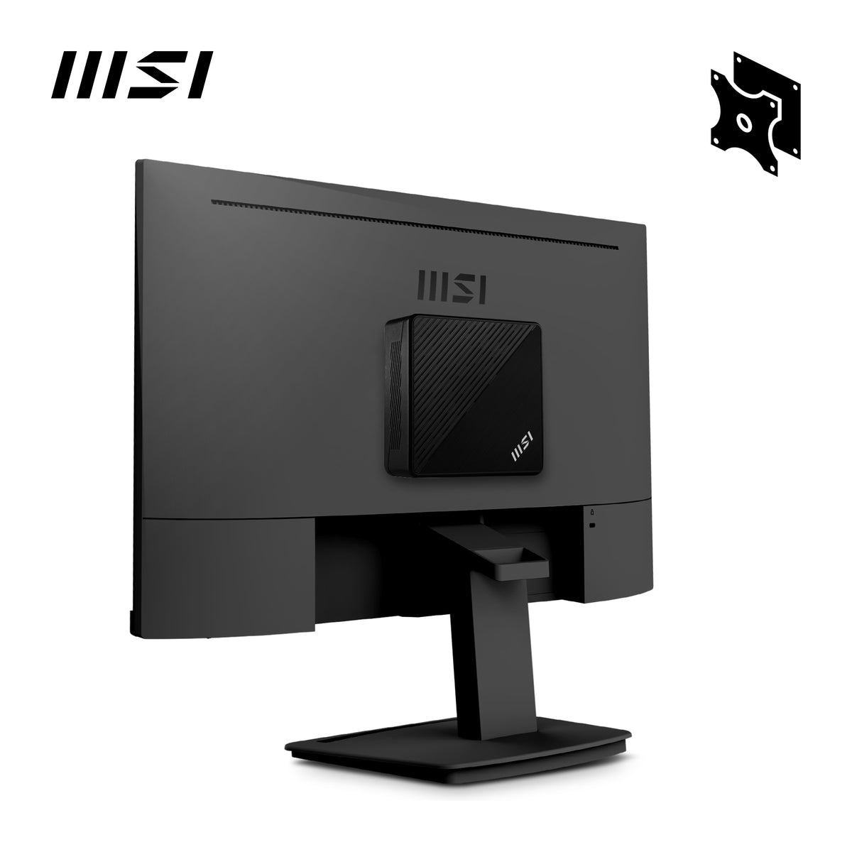 MSI Cubi N ADL-006DE Intel® N N200 4 GB DDR4-SDRAM 128 GB SSD Windows 11 Pro Mini PC Mini-PC Schwarz