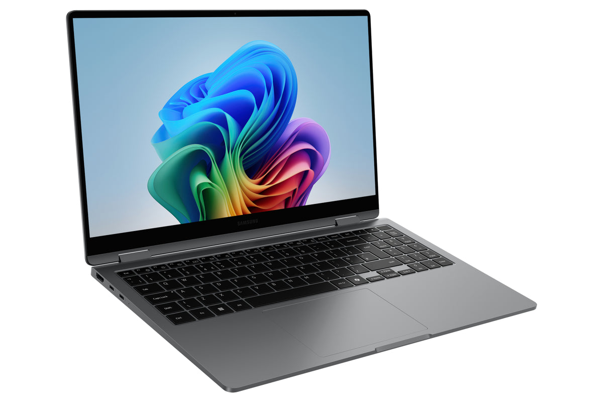 Samsung Galaxy Book5 360 Intel Core Ultra 5 226V Laptop 39,6 cm (15.6") Touchscreen Full HD 16 GB LPDDR5x-SDRAM 512 GB SSD Wi-Fi 7 (802.11be) Windows 11 Pro Deutsch Grau