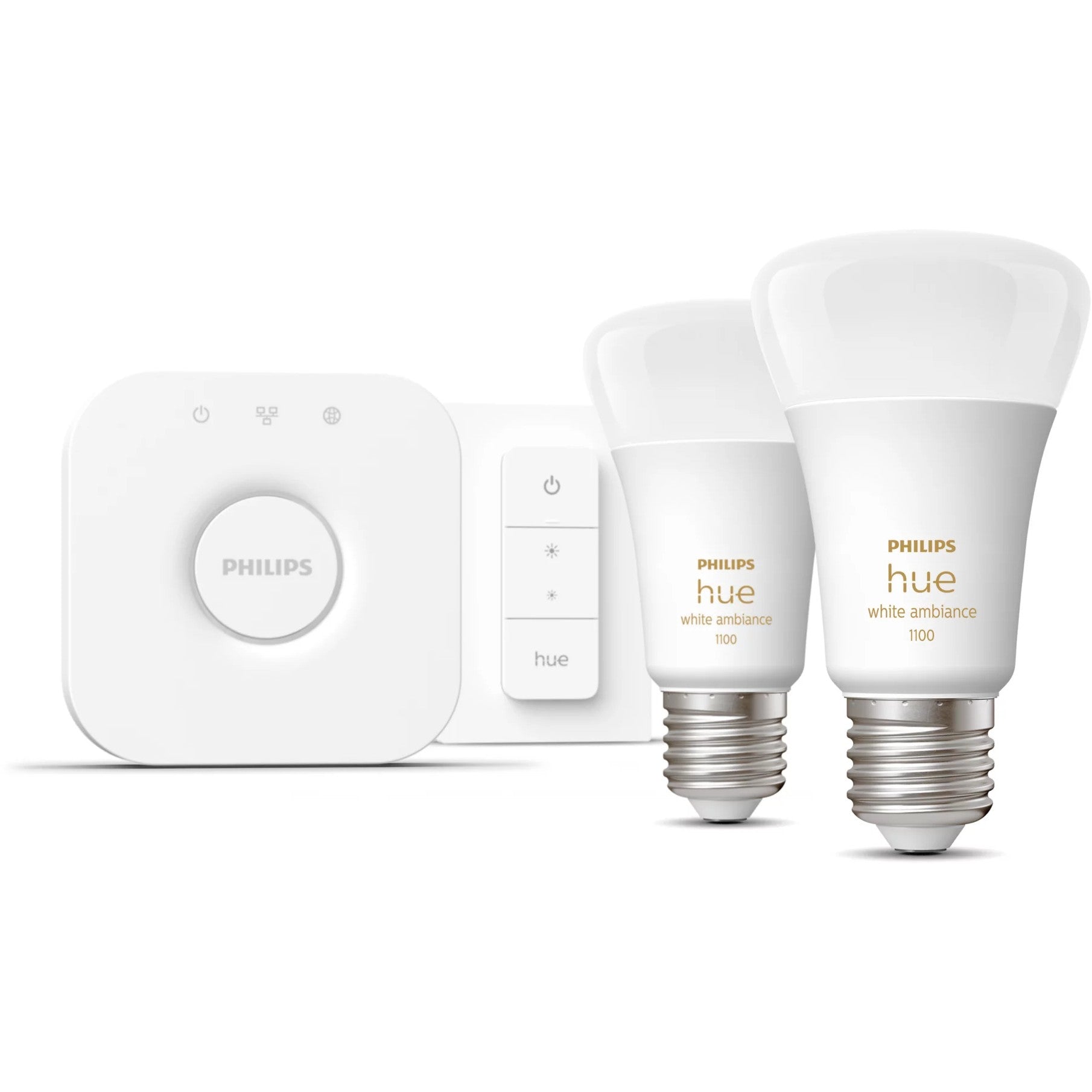 Philips Hue White Ambiance E27 8W 2er Starter Set inkl DS