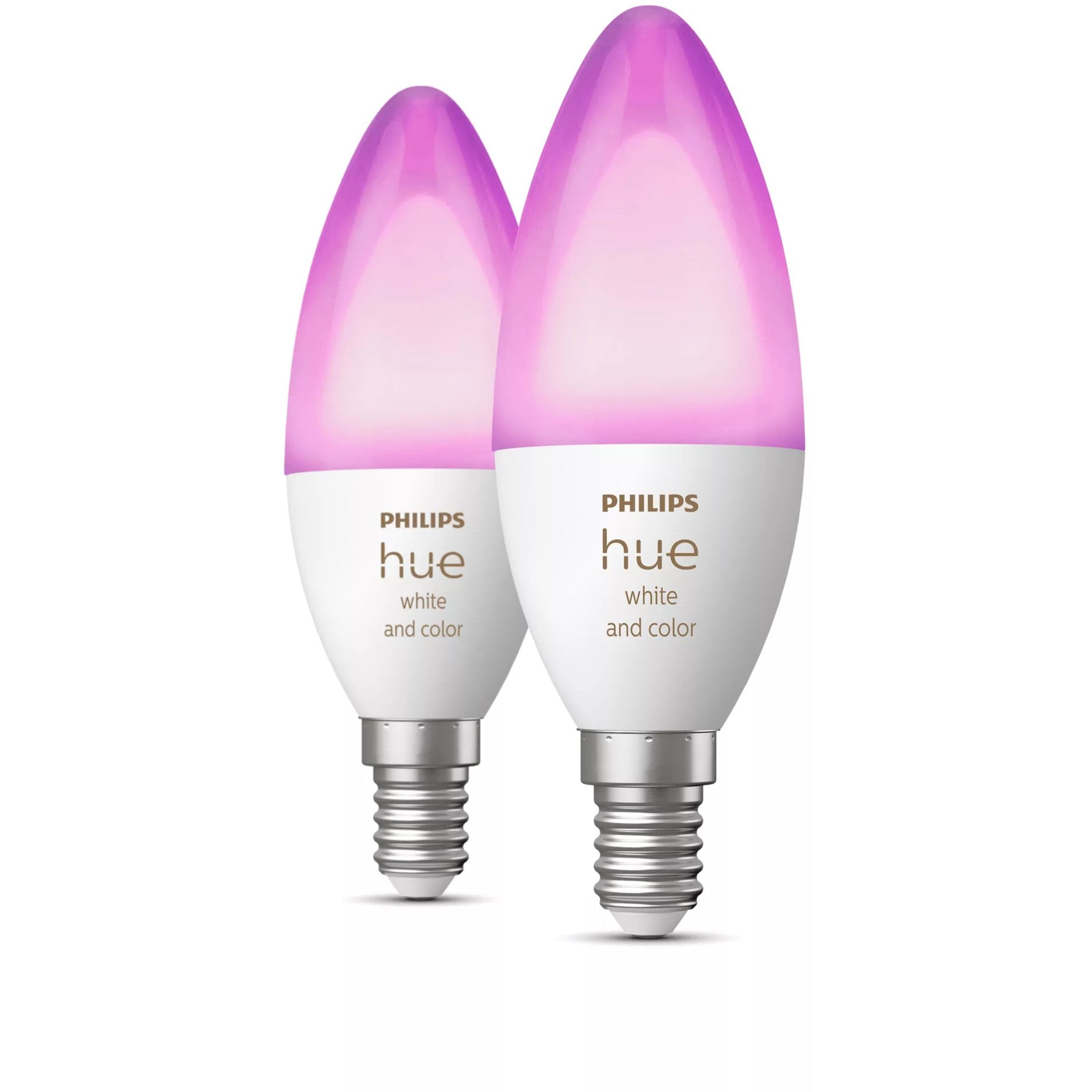 Philips Hue White & Color Ambiance E14 Kerze Doppelpack 2x470lm