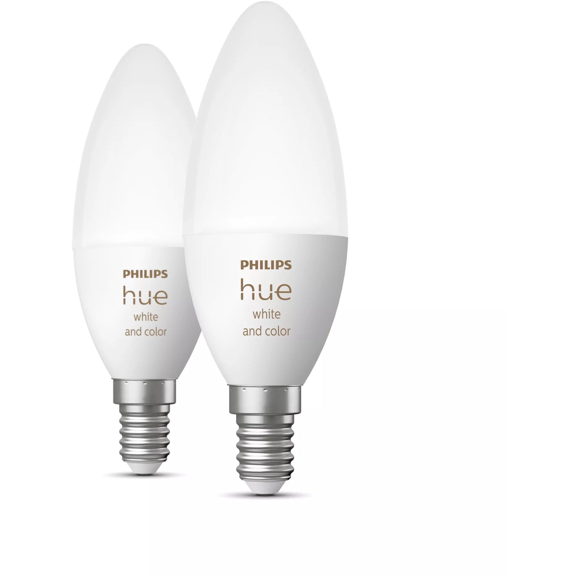 Philips Hue White & Color Ambiance E14 Kerze Doppelpack 2x470lm