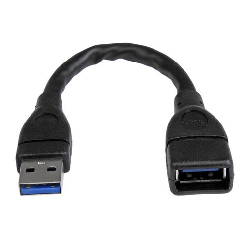 STARTECH.COM USB 3.0 A-to-A Extension Cable - M/F - 6in Black