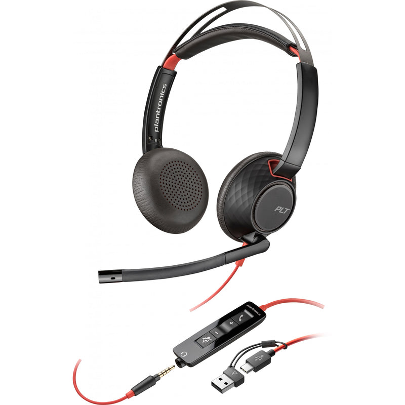 HP Poly Headset Blackwire C5220 Stereo USB-C/A & 3.5 mm (bulk)