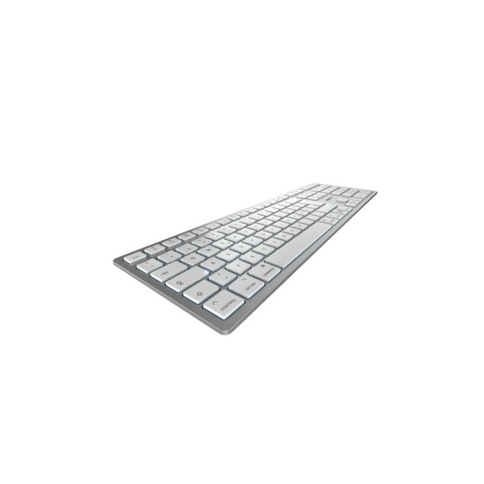 CHERRY KW 9100 SLIM FOR MAC Tastatur Universal USB + Bluetooth QWERTY Englisch Silber