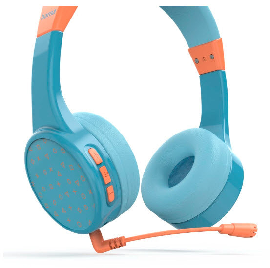 Hama Teens Guard II Kopfhörer Kabellos Kopfband Anrufe/Musik USB Typ-C Bluetooth Blau, Orange