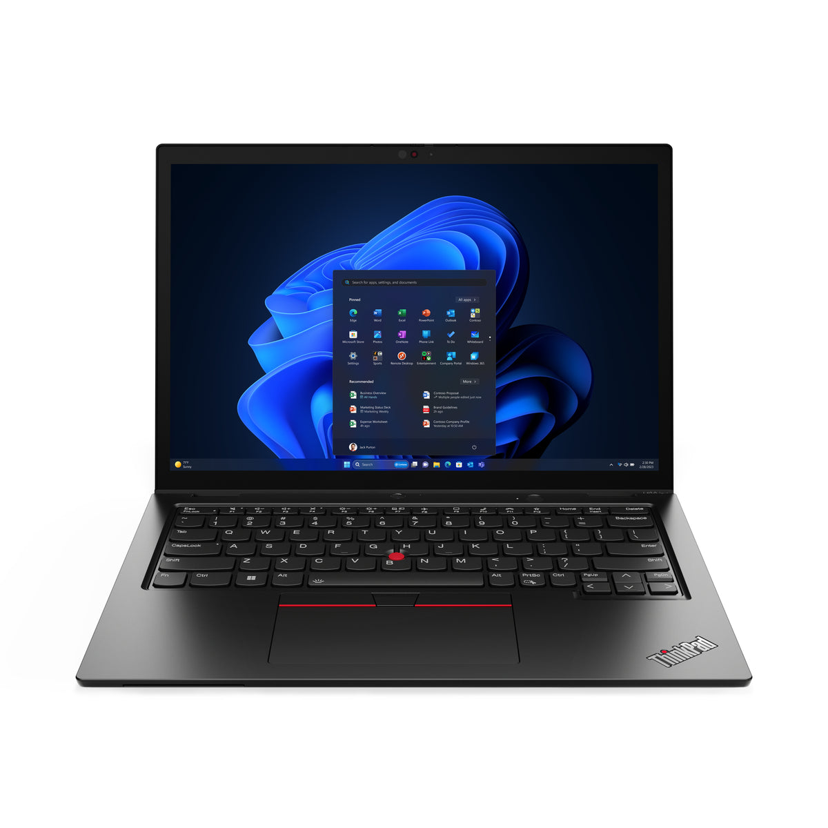 Lenovo ThinkPad L13 2-in-1 Gen 5 (Intel) Intel Core Ultra 5 135U Hybrid (2-in-1) 33.8 cm (13.3") Touchscreen WUXGA 32 GB LPDDR5-SDRAM 256 GB SSD Wi-Fi 6E (802.11ax) Windows 11 Pro German Black