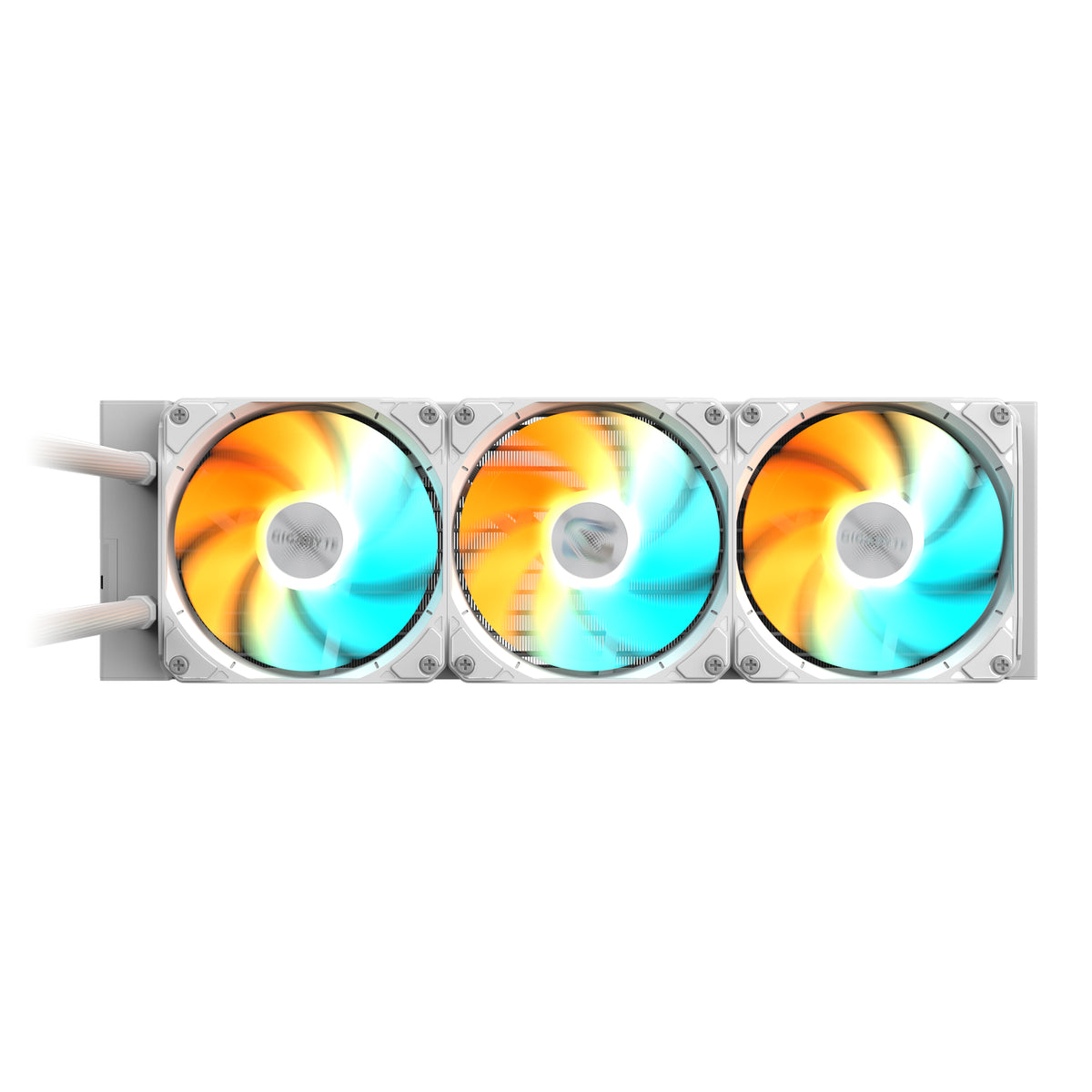 GIGABYTE GAMING 360 ICE Flüssigkeitskühler für CPU - 3x120 mm ARGB-Lüfter, Schiebe-Verriegelungsmechanismus, DAISY-CHAIN, Kompatibel mit Intel LGA 1851 und AMD AM5