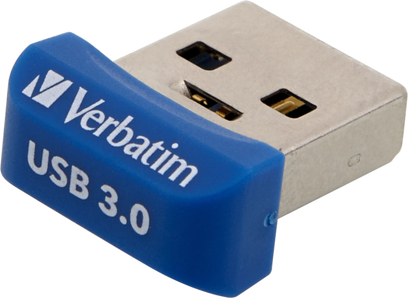 Verbatim Store 'n' Stay NANO - USB 3.0-Stick 64 GB - Blau
