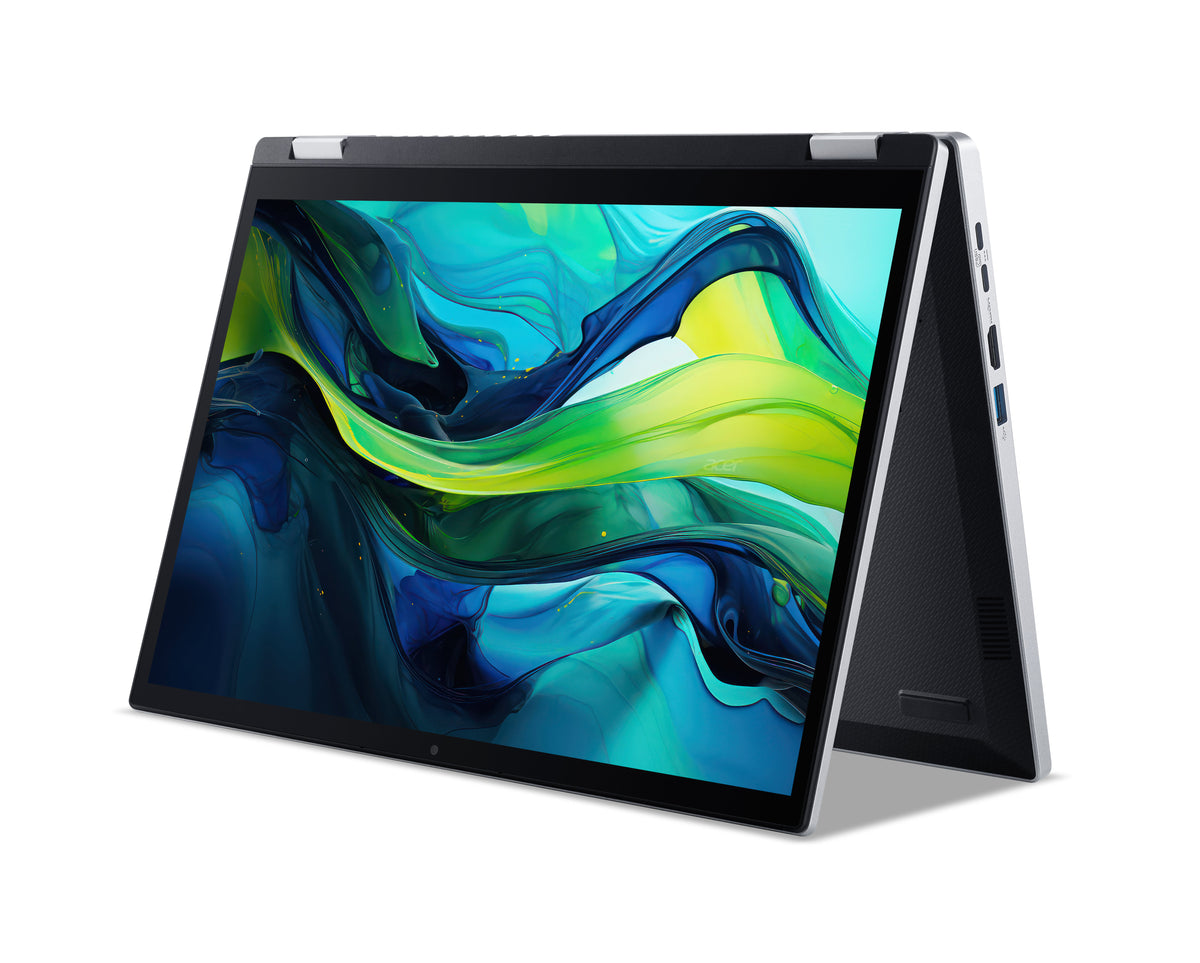 Acer Aspire Go Spin 14 AGSP14-31PT-37F6 Intel Core 3 N355 Hybrid (2-in-1) 35,6 cm (14") Touchscreen WUXGA 16 GB LPDDR5-SDRAM 512 GB SSD Wi-Fi 6 (802.11ax) Windows 11 Home Silber