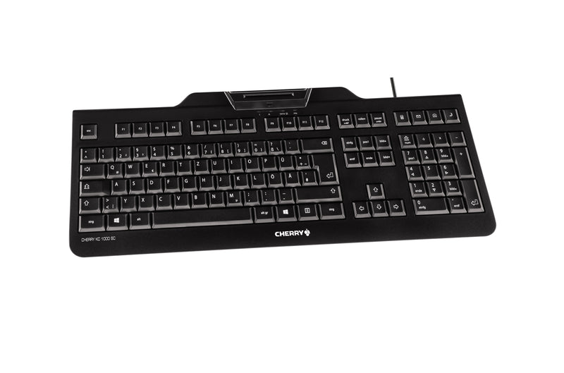 CHERRY KC 1000 SC Tastatur Büro USB AZERTY Französisch Schwarz