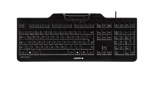 CHERRY KC 1000 SC Tastatur Büro USB AZERTY Französisch Schwarz