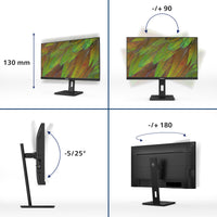 Philips 3000 series 27B1U3900/00 Computerbildschirm 68,6 cm (27") 3840 x 2160 Pixel 4K Ultra HD LCD Schwarz