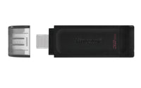 Kingston Technology DataTraveler 70 USB-Stick 32 GB USB Typ-C 3.2 Gen 1 (3.1 Gen 1) Schwarz