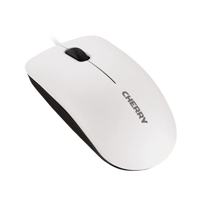 CHERRY MC 1000 Kabelgebundene Maus, Weiß Grau, USB