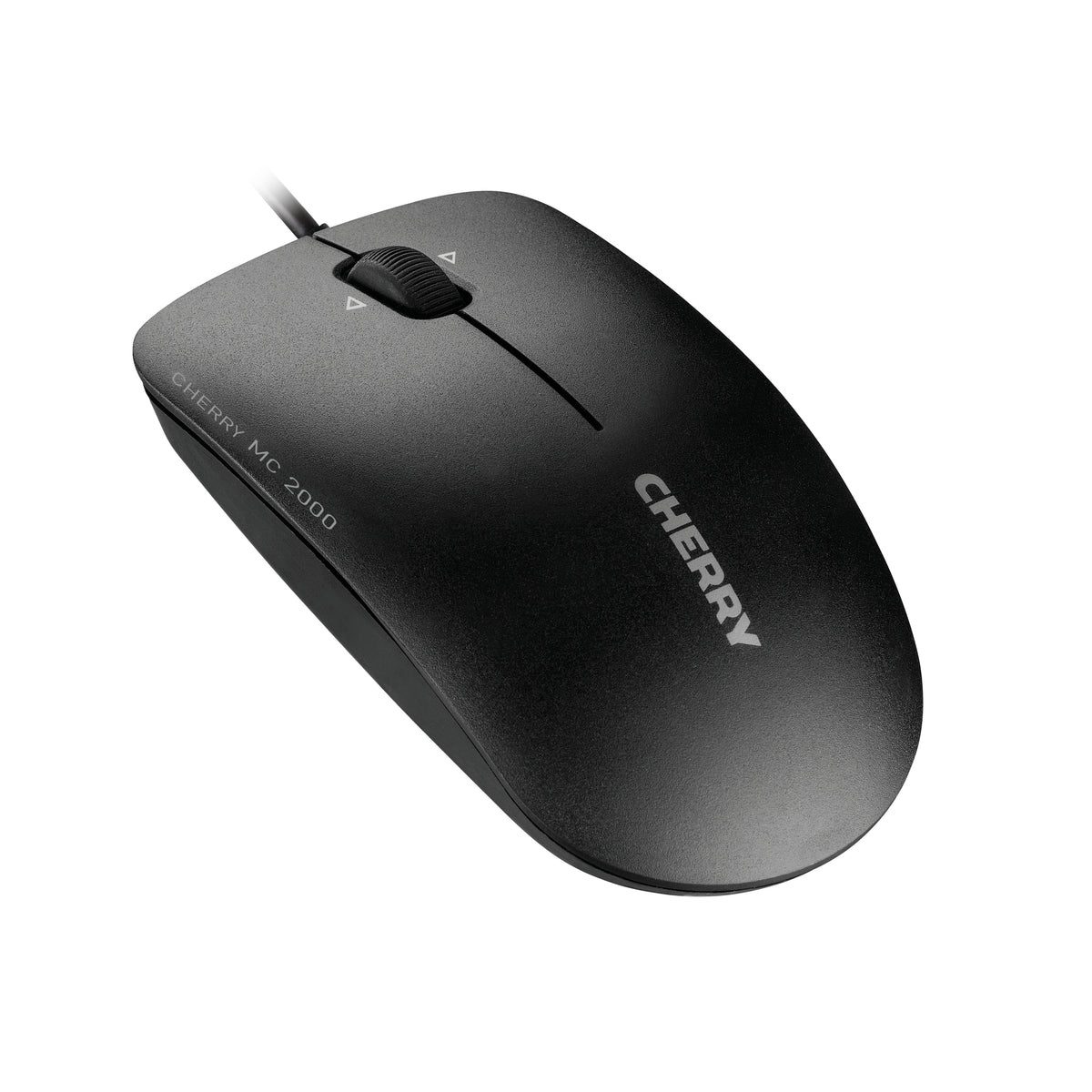 CHERRY MC 2000 Kabelgebundene Maus mit schwenkbarem Rad, Schwarz, USB