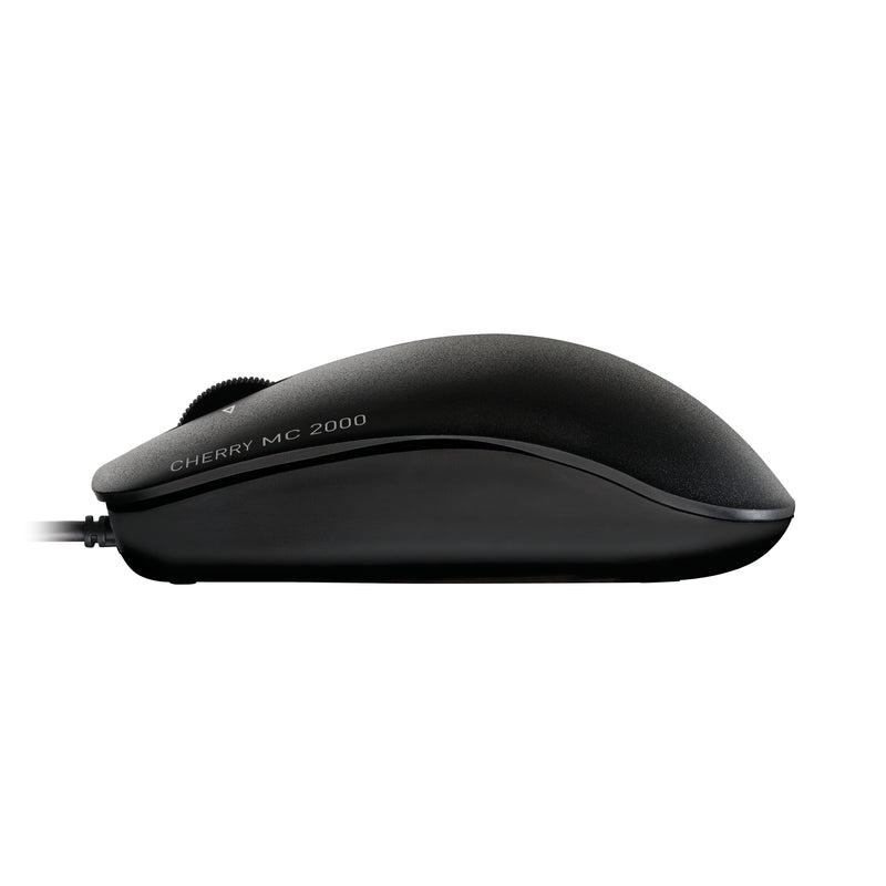 CHERRY MC 2000 Kabelgebundene Maus mit schwenkbarem Rad, Schwarz, USB