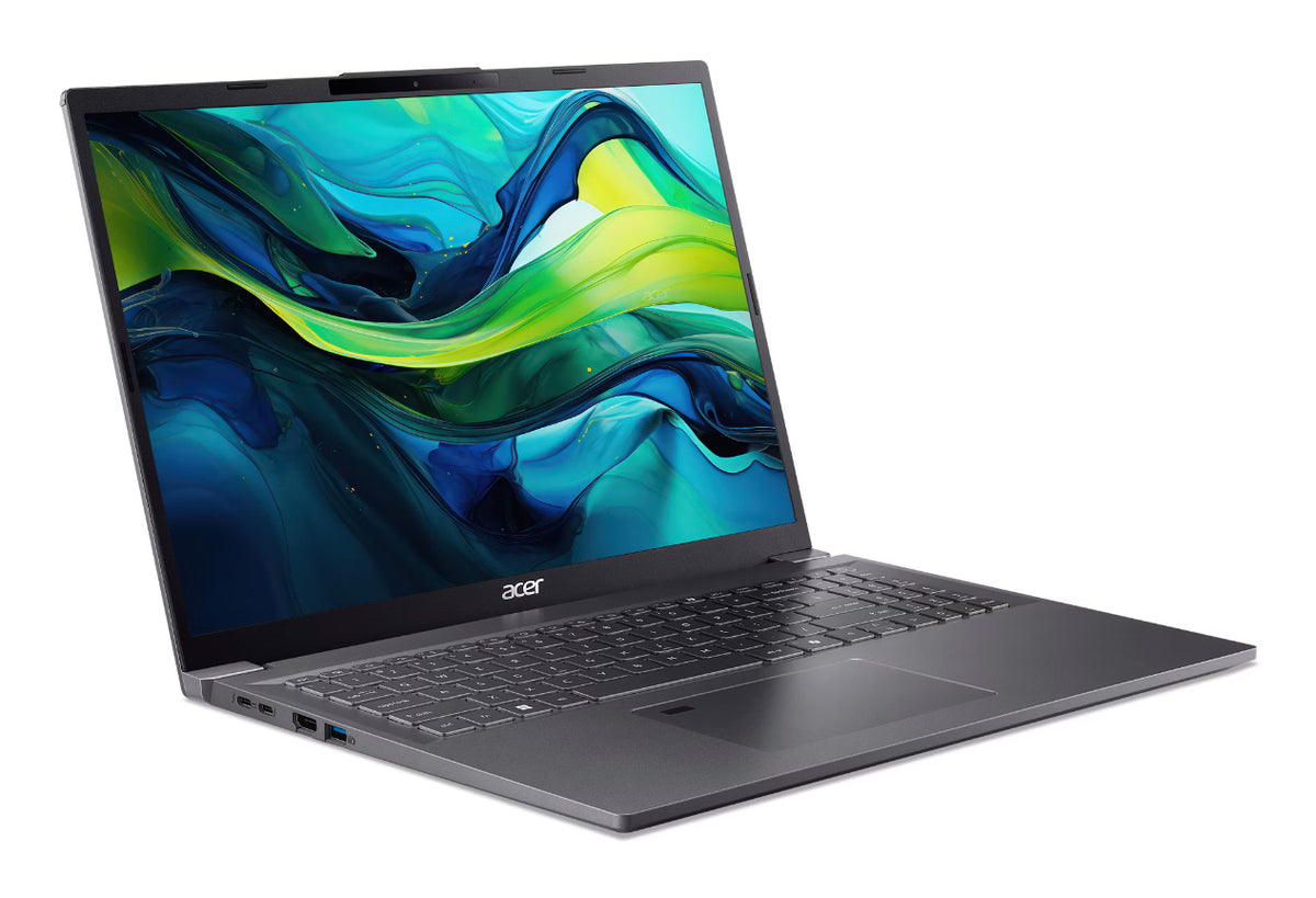 Acer Aspire 16 A16-71M-77HE Intel Core Ultra 7 155H Laptop 40,6 cm (16") WUXGA+ 16 GB LPDDR5x-SDRAM 512 GB SSD Wi-Fi 6 (802.11ax) Windows 11 Home Grau