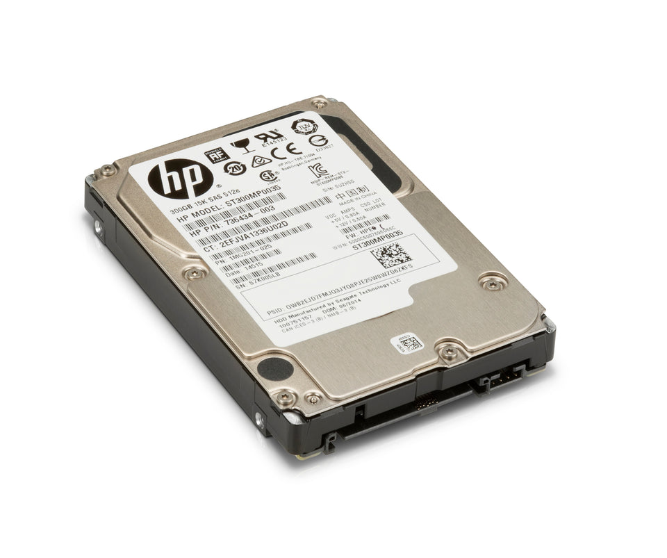Disque dur HP, 300 Go, SAS, 15 000 tr/min, SFF