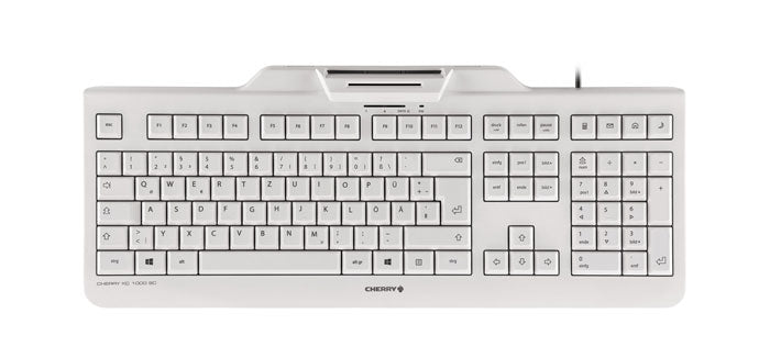 CHERRY KC 1000 SC Tastatur Büro USB QWERTY UK Englisch Grau