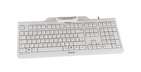 CHERRY KC 1000 SC Tastatur Universal USB AZERTY Belgisch Weiß