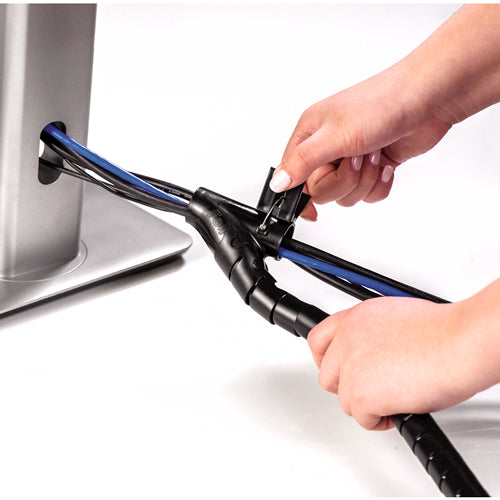 Fellowes CableZip Tisch/Bank Kabelmuffe Schwarz 1 Stück(e)