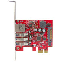StarTech.com 3 Port PCI Express USB 3.0 Karte mit Gigabit Ethernet