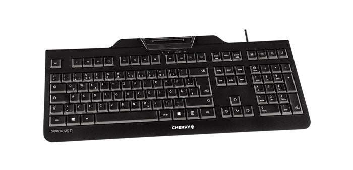 CHERRY KC 1000 SC Tastatur USB QWERTZ Schweiz Schwarz