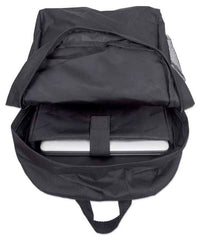 Manhattan Knappack Notebookrucksack, Für Notebooks bis 15,6", Top Load, sehr leicht, schwarz