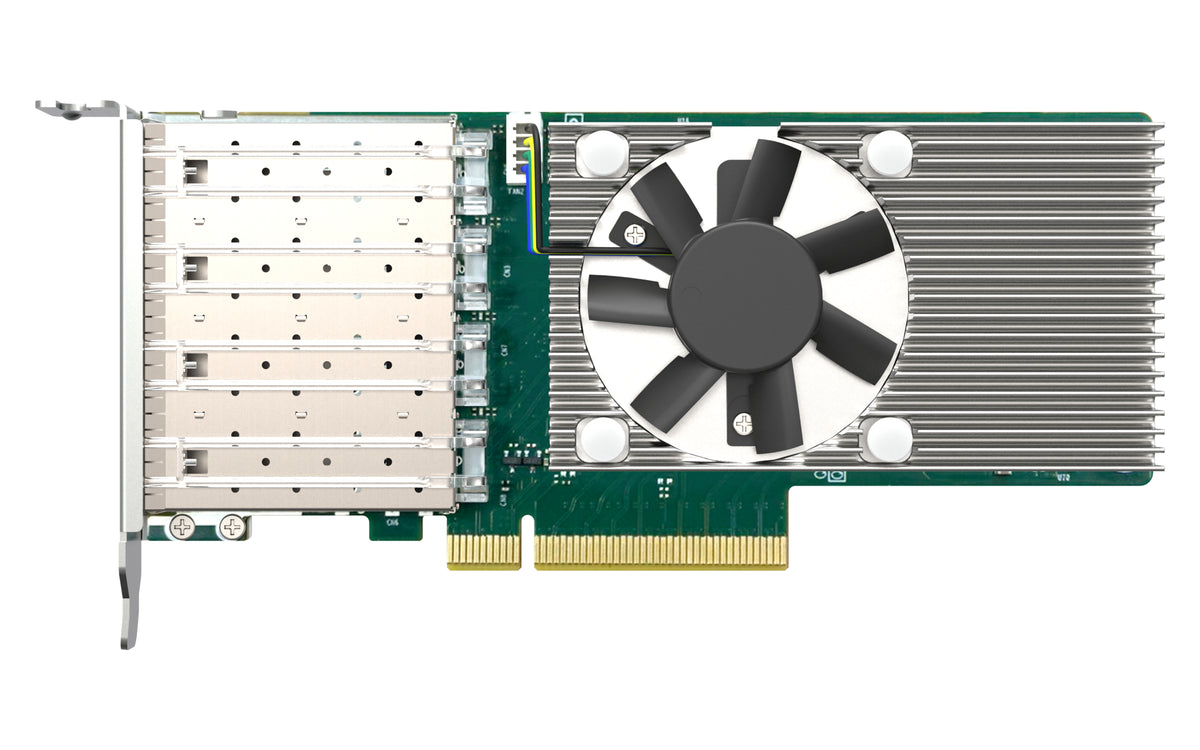 QNAP QXG-10G4SF-BCM Netzwerkkarte Eingebaut Faser 10000 Mbit/s
