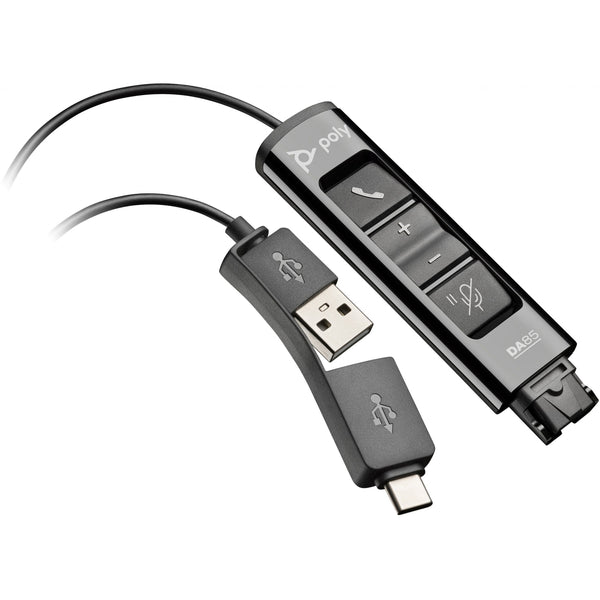 HP Poly DA85 Wideband QD auf USB-Adapter (USB-A & USB-C)