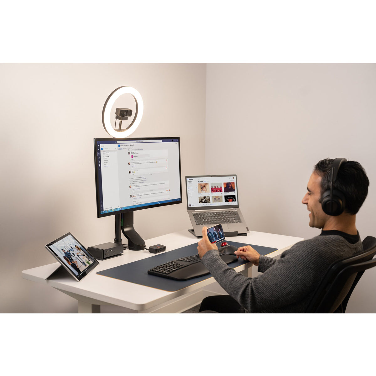 Kensington Pro Fit Ergo Tastatur Bluetooth Schwarz