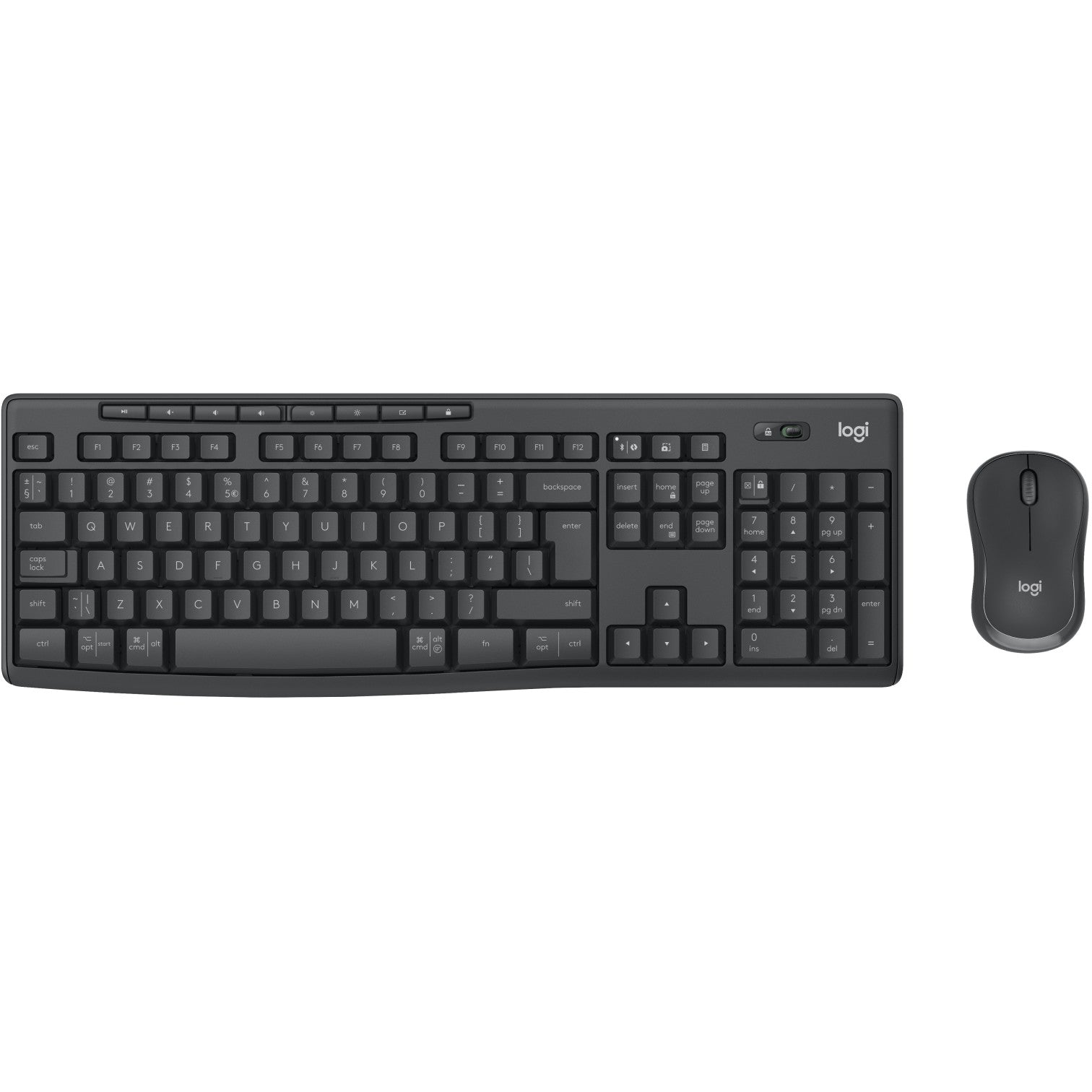 Logitech Desktop MK370 Wireless Black - US Layout