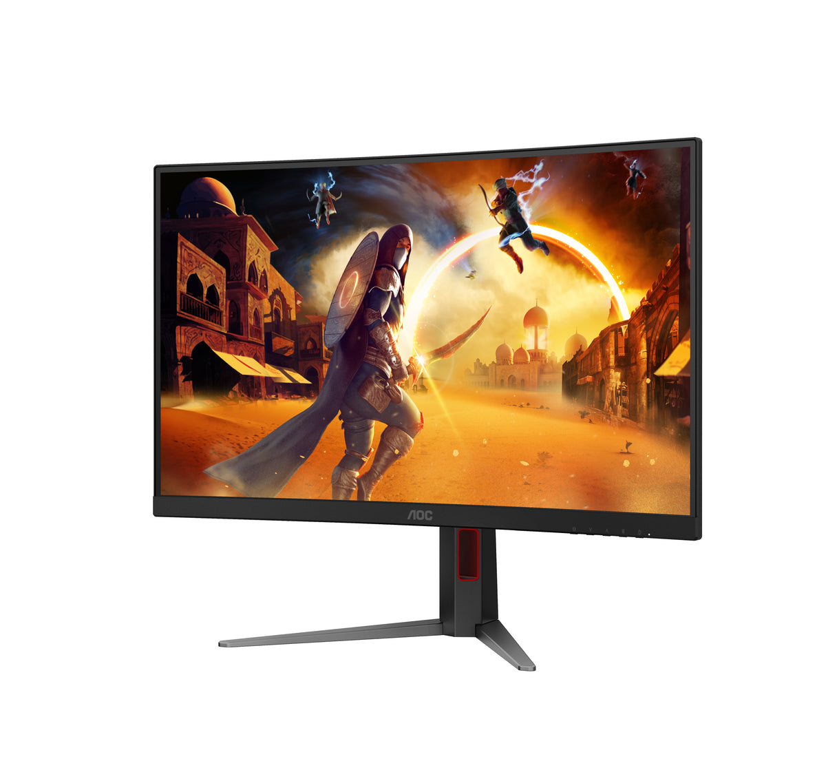 AOC G4 CQ27G4Z2AD Computerbildschirm 68,6 cm (27") 2560 x 1440 Pixel Schwarz, Rot