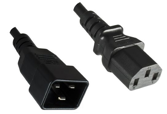 Microconnect PE030610 Stromkabel Schwarz 1 m C13-Koppler C20-Koppler