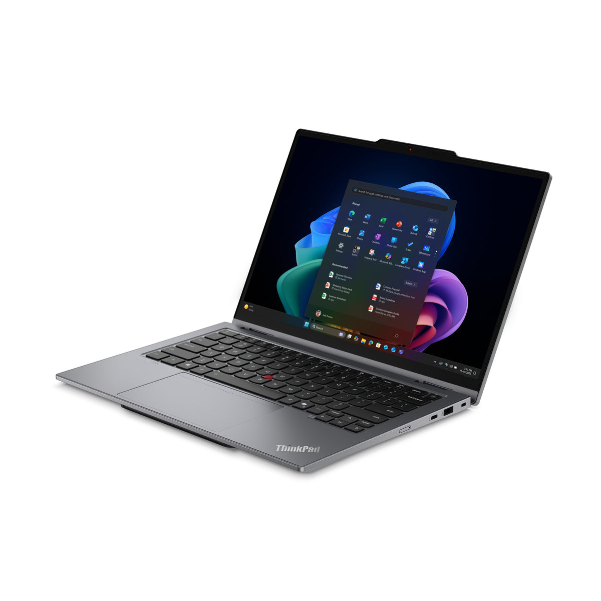 Lenovo ThinkPad X1 2-in-1 Gen 11 Aura Edition Copilot+ PC Intel Core Ultra 7 355 Hybrid (2-in-1) 35,6 cm (14") Touchscreen WUXGA 32 GB LPDDR5x-SDRAM 1 TB SSD Wi-Fi 7 (802.11be) Windows 11 Pro Schweiz Grau