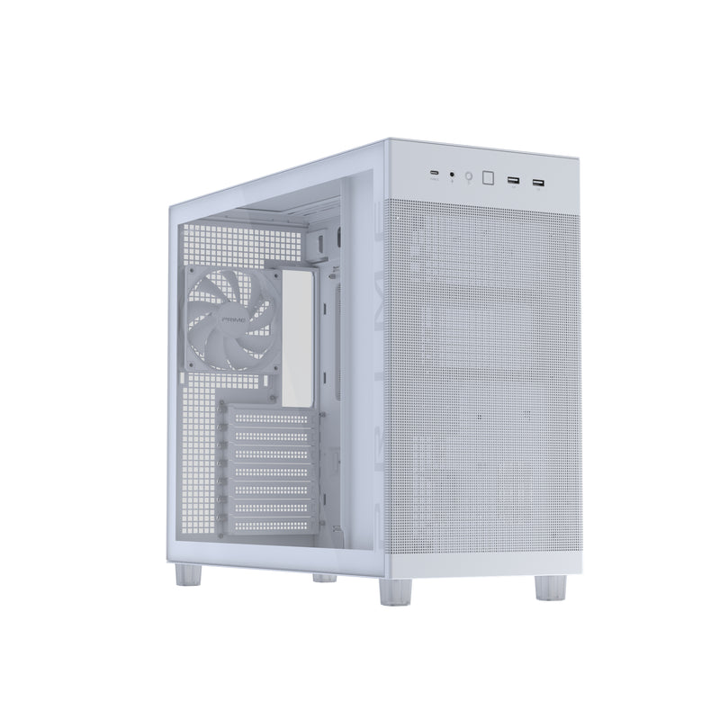 ASUS PRIME AP303 TG White Midi Tower Weiß