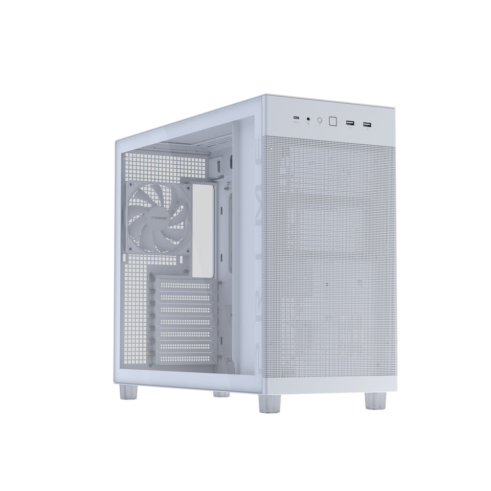 ASUS PRIME AP303 TG White Midi Tower Weiß