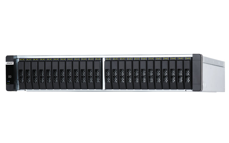 QNAP ES2486dc NAS Rack (2U) Intel® Xeon® D D-2142IT 128 GB DDR4 0 TB QNAP Enterprise System Schwarz