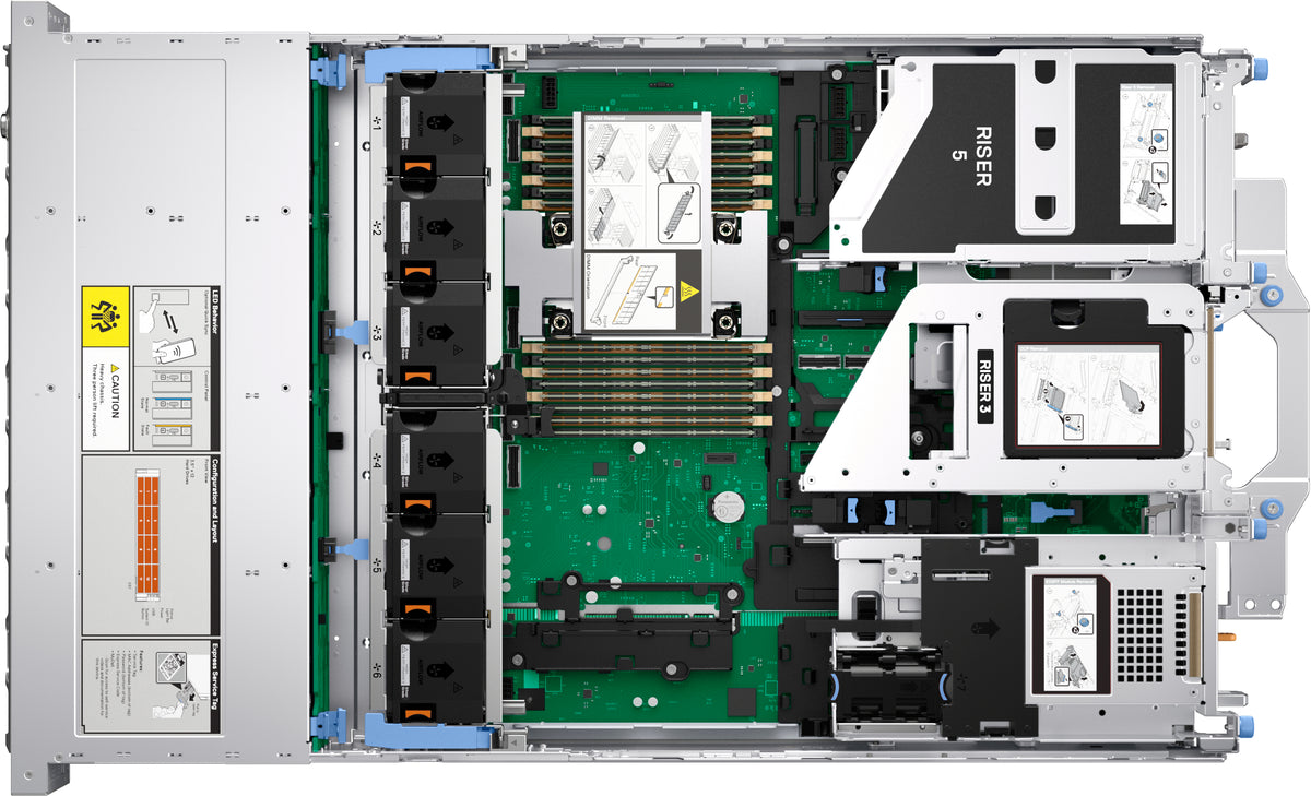 DELL R570 Server 1,92 TB Rack (2U) Intel Xeon 6 6517P 3,2 GHz 32 GB DDR5-SDRAM 1100 W