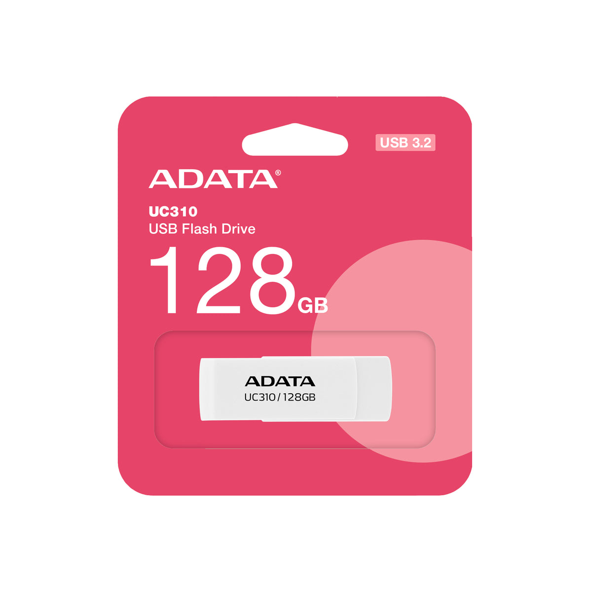 ADATA UC310 USB-Stick 128 GB USB Typ-A 3.2 Gen 1 (3.1 Gen 1) Weiß