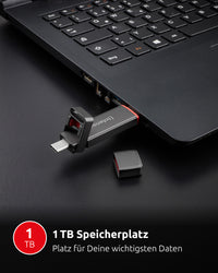 Intenso 3850460 Externes Solid State Drive 1 TB USB Type-A / USB Type-C 3.2 Gen 1 (3.1 Gen 1) Anthrazit