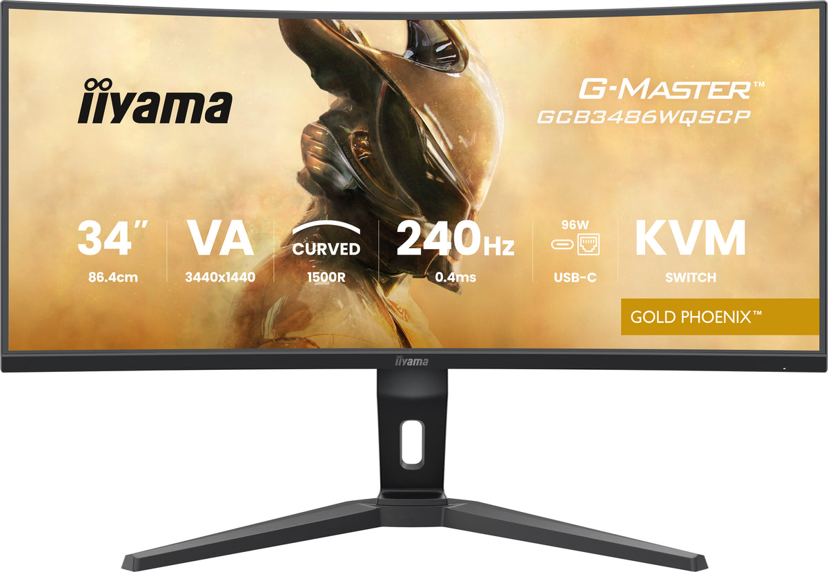 iiyama G-MASTER GCB3486WQSCP-B1 Computerbildschirm 86,4 cm (34") 3440 x 1440 Pixel UltraWide Quad HD Schwarz