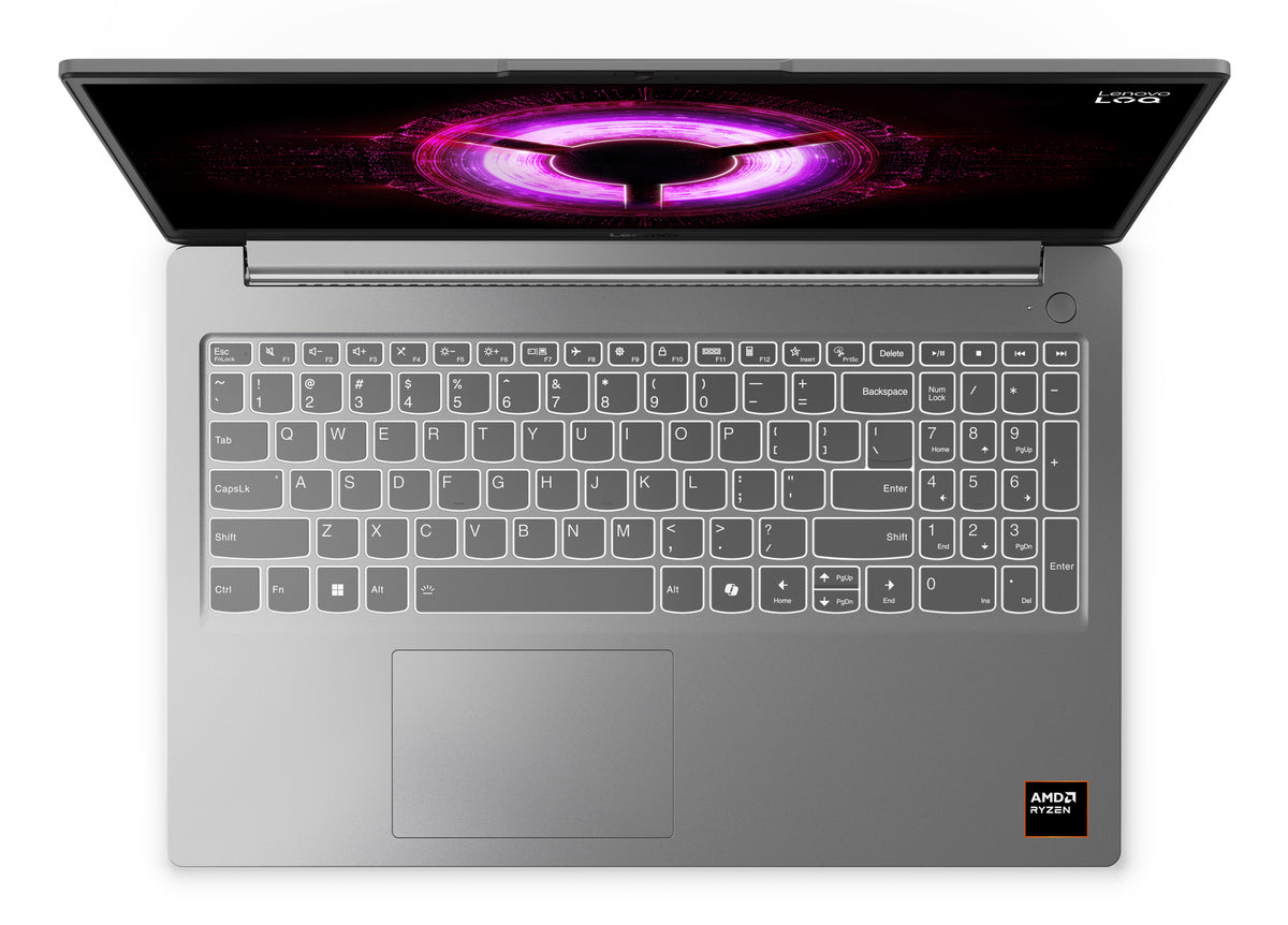 Lenovo LOQ 15ARP10E AMD Ryzen™ 5 150 Laptop 39,6 cm (15.6") Full HD 16 GB DDR5-SDRAM 512 GB SSD NVIDIA GeForce RTX 3050 Wi-Fi 6 (802.11ax) Windows 11 Home Grau Deutsch