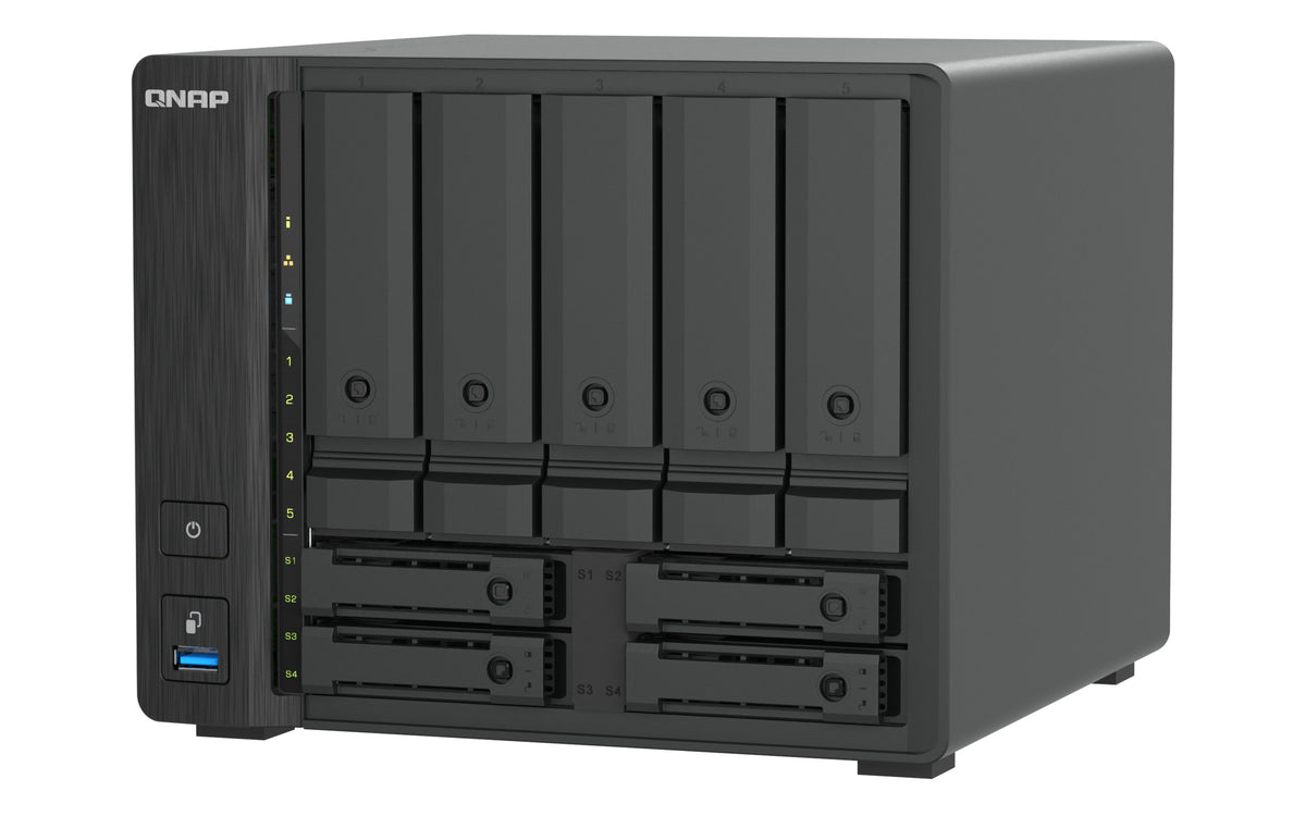 QNAP TS-H966TX NAS Tower Intel® Core™ i3 8 GB DDR5 QNAP QTS Schwarz
