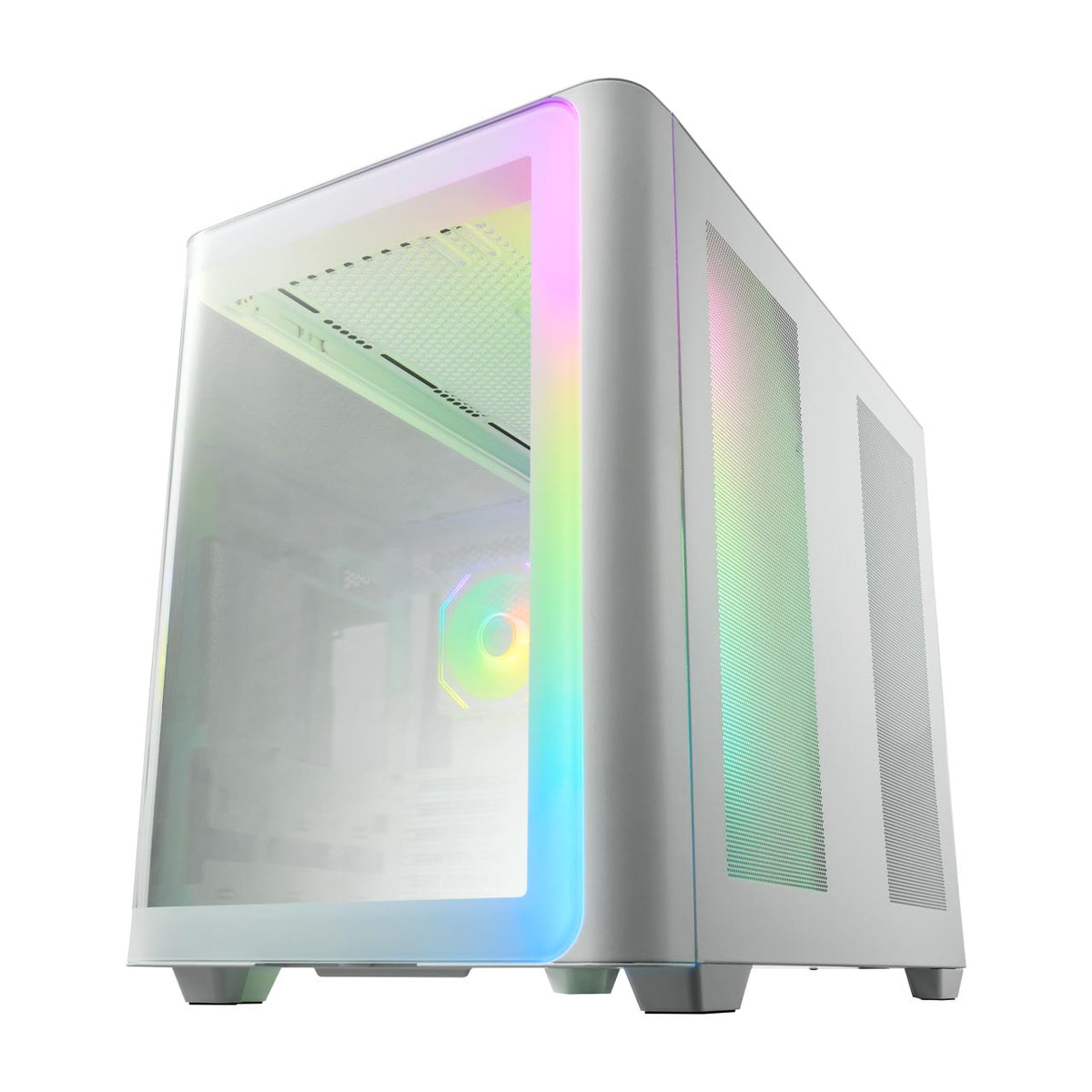 FSP M580-WA Gehäuse Midi Tower mITX, mATX Weiß ARGB
