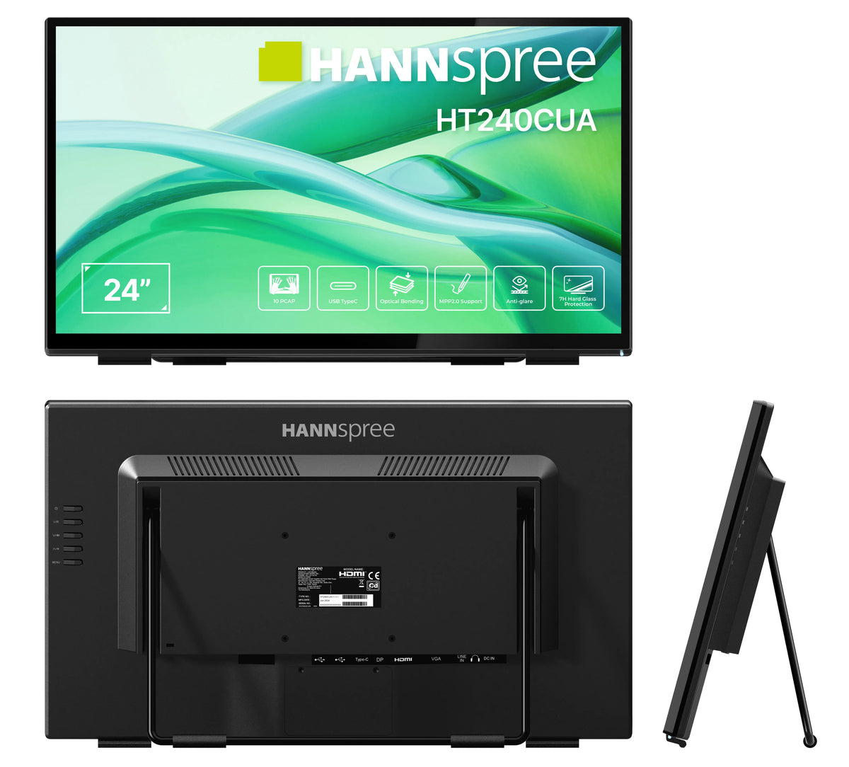 Hannspree HT240CUA Computerbildschirm 60,5 cm (23.8") 1920 x 1080 Pixel Full HD LED Touchscreen Schwarz
