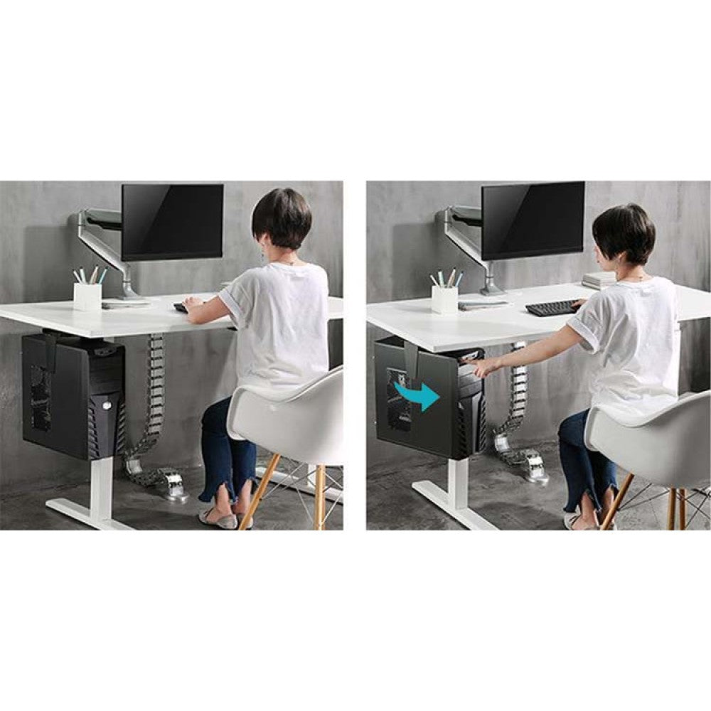 Techly ICA-CS 66 PC-Halterung PC-Halterung unter dem Schreibtisch Schwarz