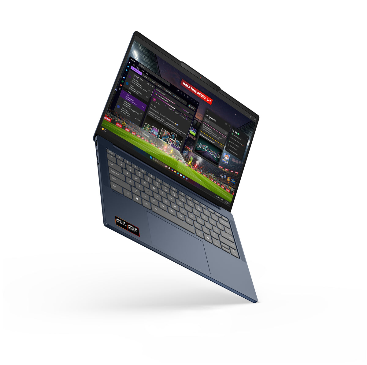 Lenovo IdeaPad Slim 5 14AGP11 Copilot+ PC AMD Ryzen AI 7 445 Laptop 35,6 cm (14") WUXGA 16 GB DDR5-SDRAM 512 GB SSD Wi-Fi 7 (802.11be) Windows 11 Home Deutsch Blau
