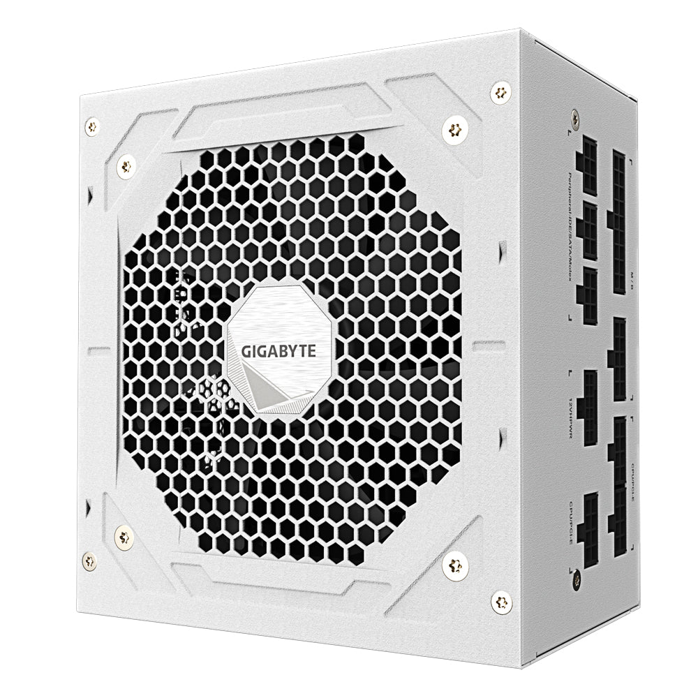 GIGABYTE UD850GM PG5W Netzteil - PCIe 5.0, 80 PLUS Gold, Vollmodulares Design, 120-mm-Lüfter, ATX 3.0 kompatibel, EU-Stecker